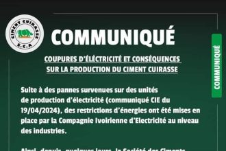 Coupures d'électricité : une société de ciment s'inquiète pour sa production en baisse