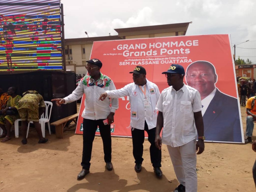 Hommage des Grands Ponts à Alassane Ouattara : Dr Gustave Aboua conduit la forte délégation de la Mé