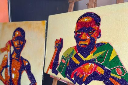 Ange Emmanuel Kouamé N'GORAN : L'artiste peintre recycleur qui sublime les déchets