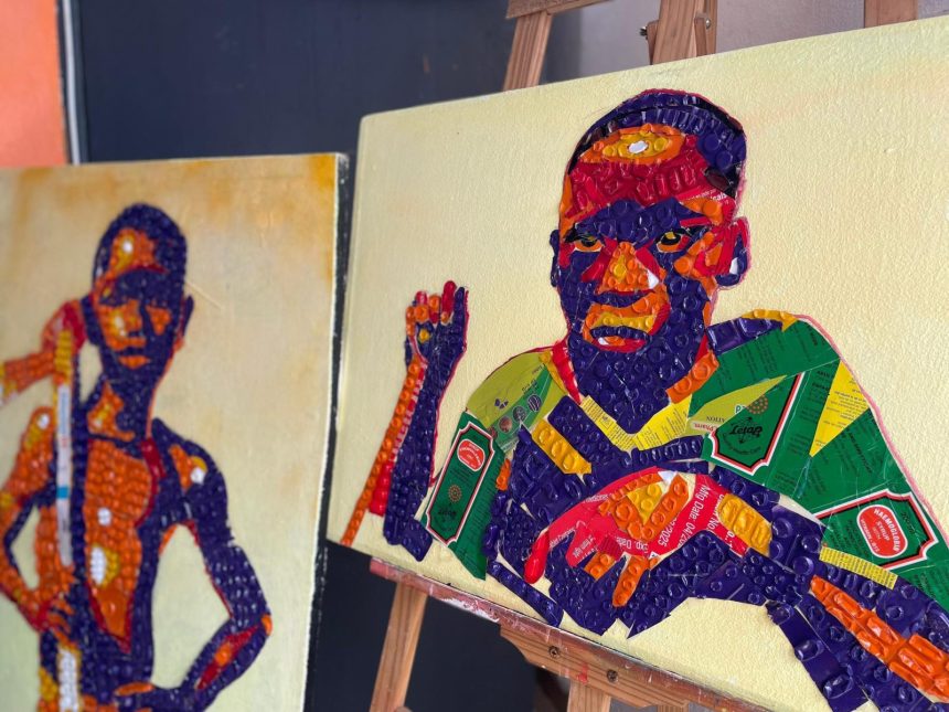 Ange Emmanuel Kouamé N'GORAN : L'artiste peintre recycleur qui sublime les déchets