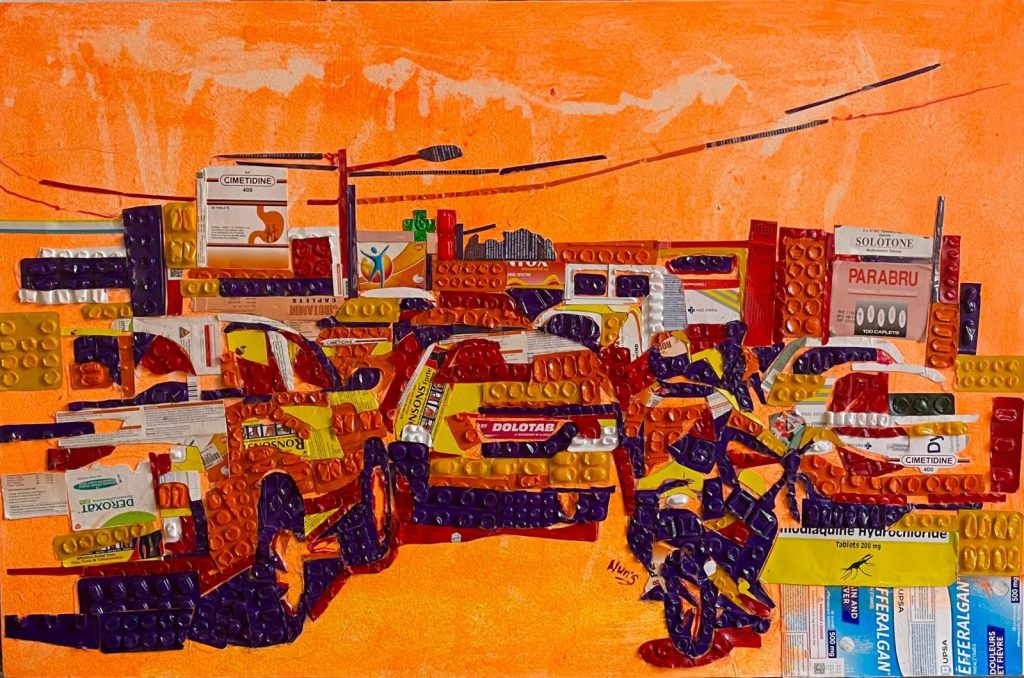 Ange Emmanuel Kouamé N'GORAN : L'artiste peintre recycleur qui sublime les déchets