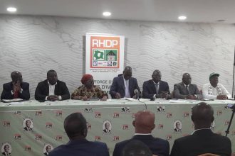 Les responsables du Rhdp dans la région du Gbêkê