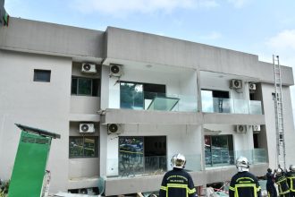 immeuble affaissé à Akouédo-palmeraie