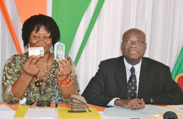 La carte de l'Unjci présentée lors d'une rencontre à la Maison de la presse d'Abidjan (image d'archive)