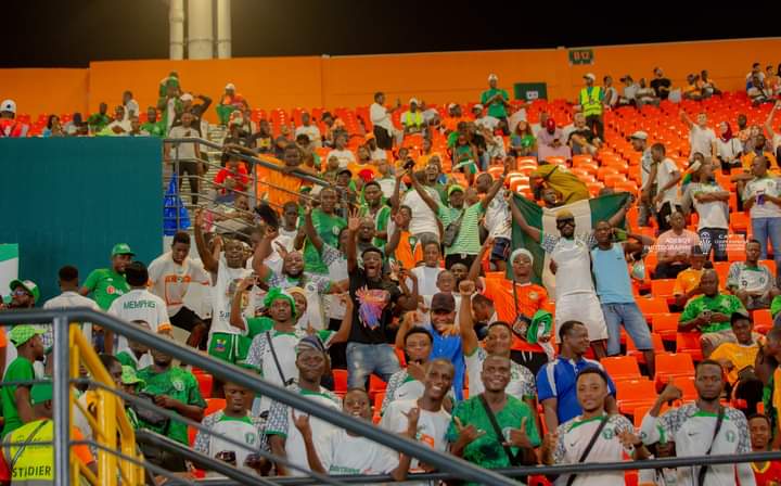 Les supporters Nigérians lors de la CAN 2023