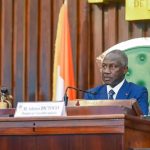 Adama Bictogo, président de l’Assemblée nationale a présidé la séance plénière du 6 juin 2024.