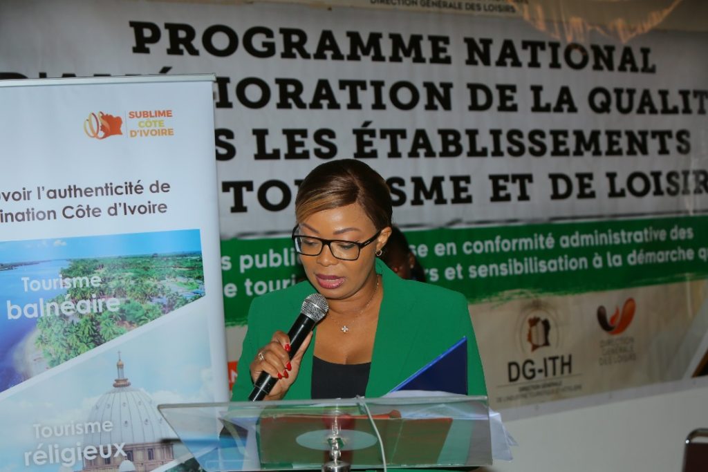 la Directrice Générale des loisirs, Isabelle Anoh.