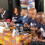 Les organisateurs de l'événement lors de la conférence de presse