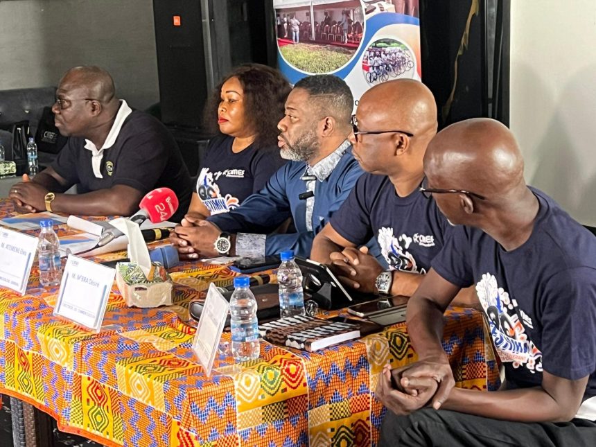 Les organisateurs de l'événement lors de la conférence de presse