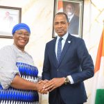 Yamoussa Coulibaly et Mme Diomandé
