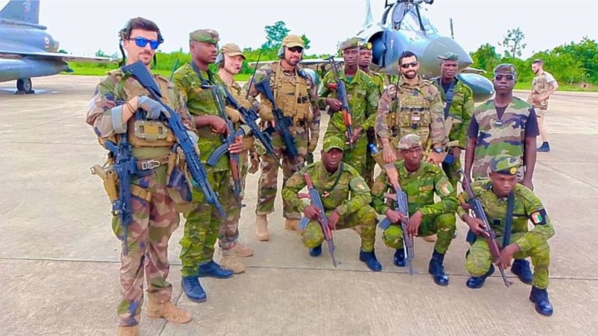 Les troupes engagées dans les exercices