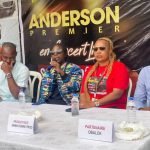 L'artiste Anderson 1er intervenant lors de la conférence de presse
