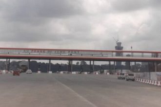 Le poste de péage du 4e pont