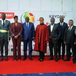 Les officiels lors du lancement