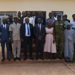 Les responsables de la mission et quelques personnes de Korhogo