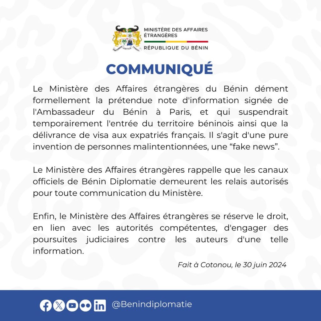 Le communiqué