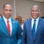 Yamoussa Coulibaly et le Ministre Bruno Koné