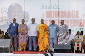 Les officiels présents à la rencontre