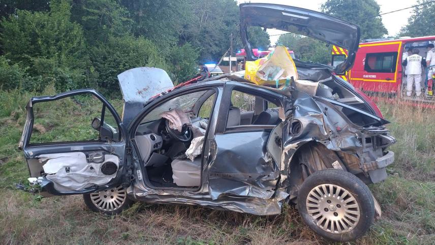 Un véhicule accidenté (image d'illustration)