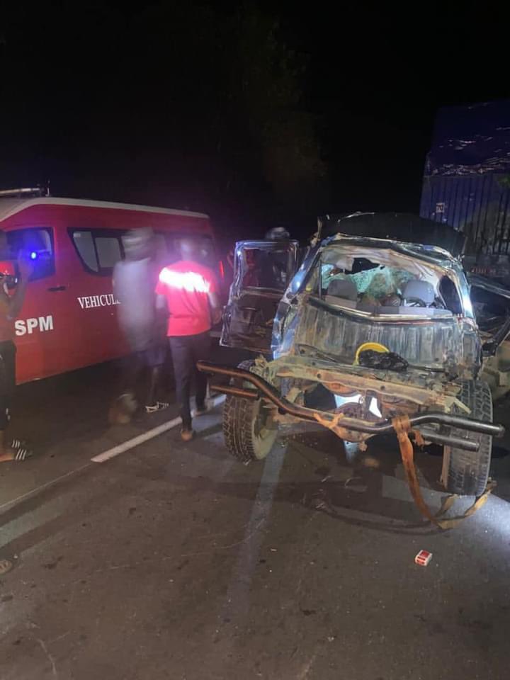 Le véhicule de l'accident