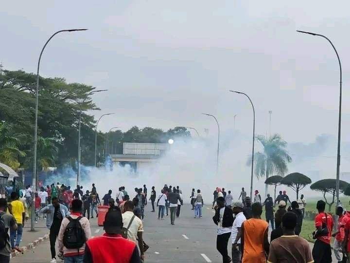 Protestation de la Fesci à l'Université