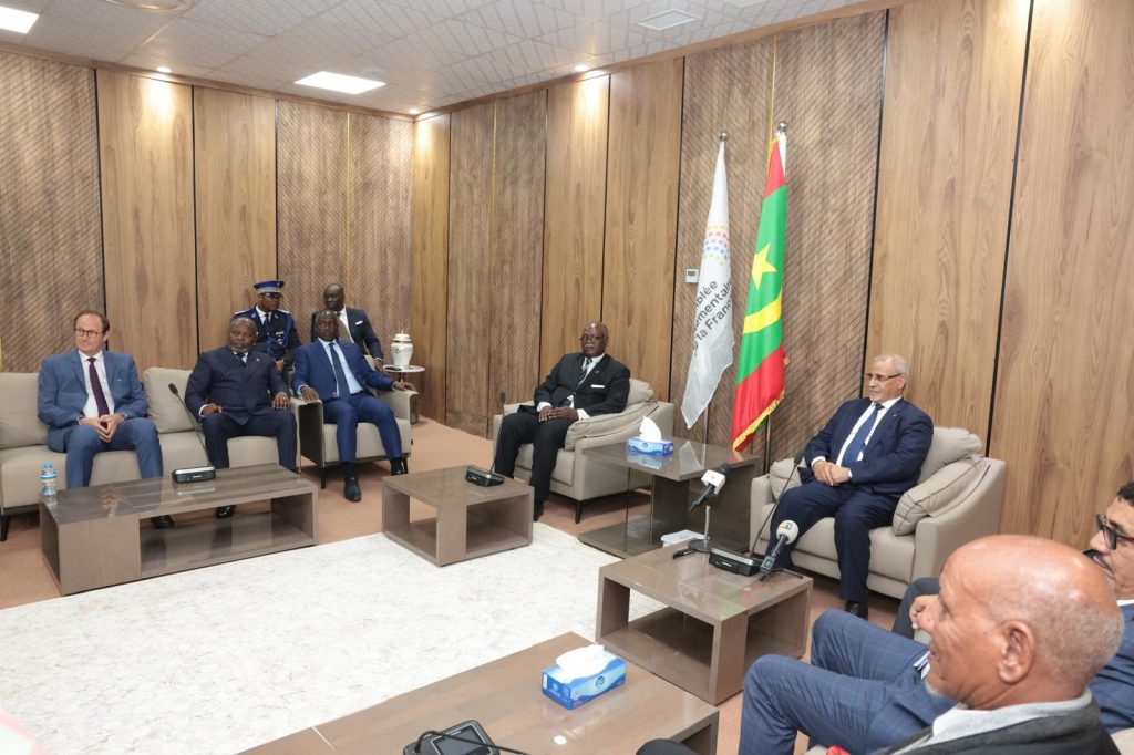Les membres de la délégation de haut niveau de l'Assemblée Parlementaire de la Francophonie (APF)