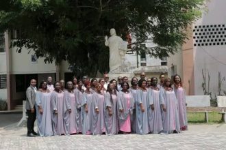 Les membres de la chorale Saint Luc "Chœur de la Charité"