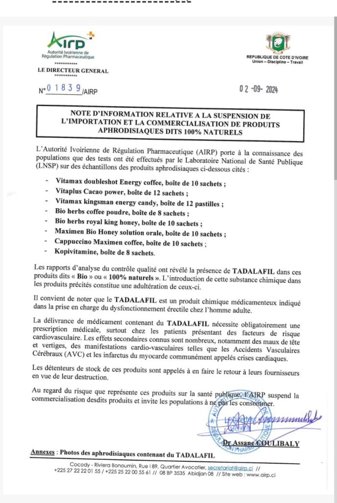 Le communiqué AIPR