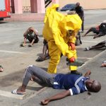 Vérification de présence d'arme biologique lors d'un exercice de l'armée
