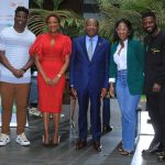 Au centre le ministre Siandou Fofana et les influenceurs ivoiriens