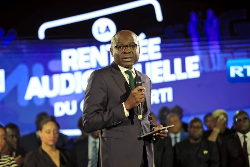 Le Directeur Général par Intérim de la RTI, Jean Martial Adou