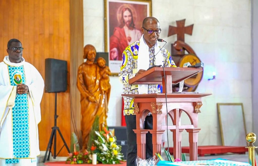 Le président du Bureau Exécutif National des Cadres Catholiques de Côte d'Ivoire, Dr. Loba Martin