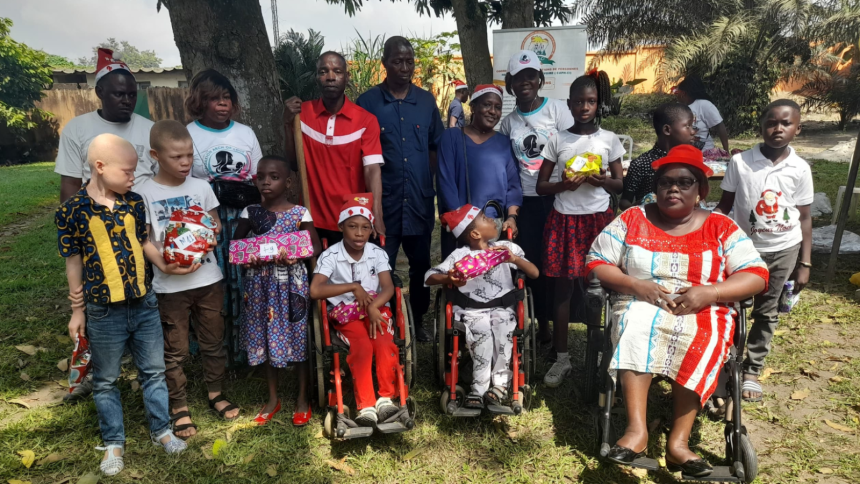 La Caph-ci et la Fondation Arch of Love offrent un noël magique aux enfants handicapés à Abobo