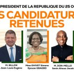 Présidentielle 2025 : cinq candidats retenus, 55 dossiers invalidés par le Conseil constitutionnel