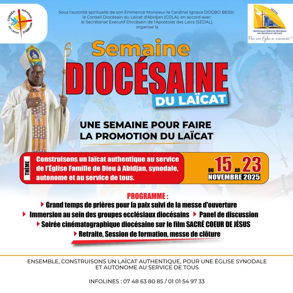 Semaine diocésaine du laïcat d’Abidjan 2025 : les fidèles appelés à bâtir une église synodale et au service de tous