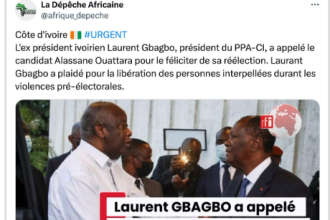 Capture d’écran de la publication du compte "La Dépêche Africaine" sur X