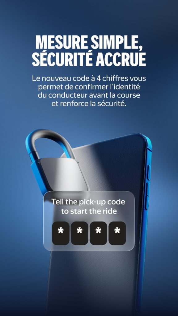 Mobilité urbaine : Yango renforce la sécurité des courses avec un code PIN de vérification