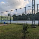 Un court de tennis de l’université du Ghana, à Accra