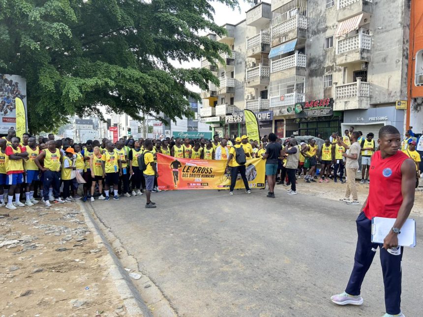 Cocody : près de 500 participants mobilisés pour la 3ᵉ édition du Cross des Droits Humains