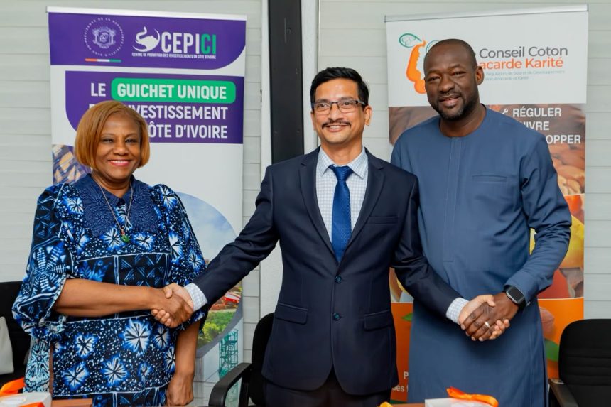 Transformation de l’anacarde : Essar Biofuels signe un accord d’investissement de 45 milliards FCFA avec le CCAK et le CEPICI