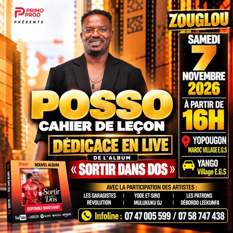 Posso cahier de leçon : dédicace en live